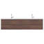 Ensemble de meuble-lavabo double mural 84 po Arjina-1761767998
