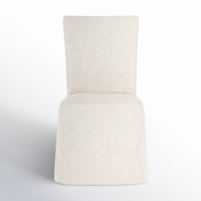Rennie Upholstered Parsons Chair in Savile Flax
