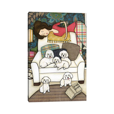 " Bichon Bitchin " by Jamie Morath Painting Print