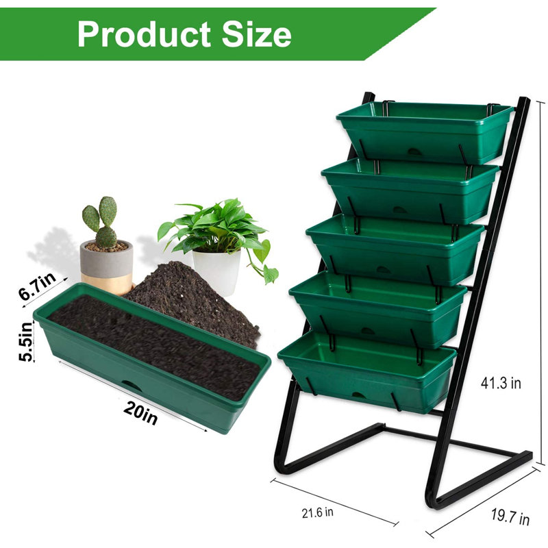 Atenas Vertical Garden, Black/Green