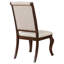Mobilier de salle à manger en bois franc traditionnel capitonné à motif clouté traditionnel-1738459831