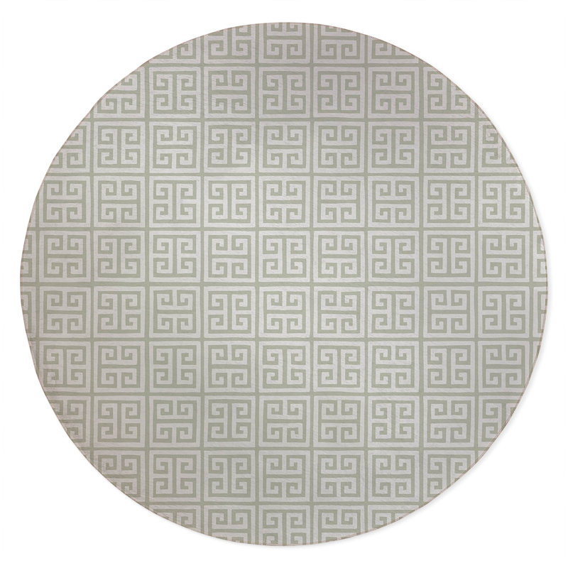 Cuddle Key Non-Slip Outdoor Rug, Round 5'
