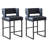 Faux Leather Upholstered Counter Bar Stool (Set of 2)-1244846697-1244729689