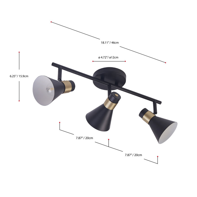 Appliquee à bras 3 lumières Delapaz