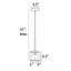 Luminaire suspendu carré 1 lumières Emmanuella