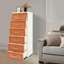 Armoire de rangement, organisateur de rangement avec tiroirs et roulettes-378564378