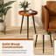 Table basse ronde de style Mid-Century moderne avec décoration coquillage-1702506436-1702506439