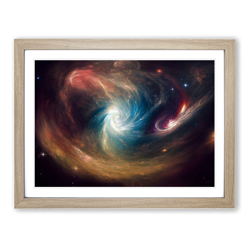 Captivating Galaxy Vol.5 - Framed Print, Oak, 25cm H x 34cm W x 2cm D