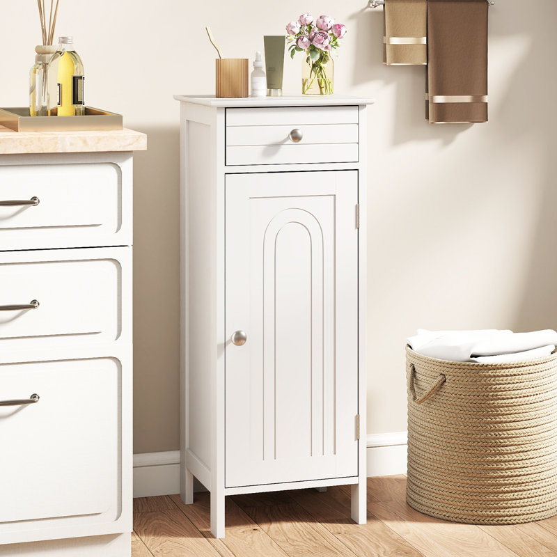 Armoire à linge l 14 po x H 34,5 po x P 12 po, Blanc