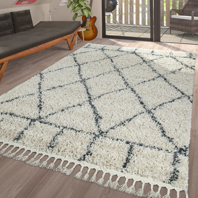 Sierra Geometric Shag Area Rug