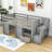 Jarmila Twin Size Wood Loft Bed with Drawer and Staircase-2134552097