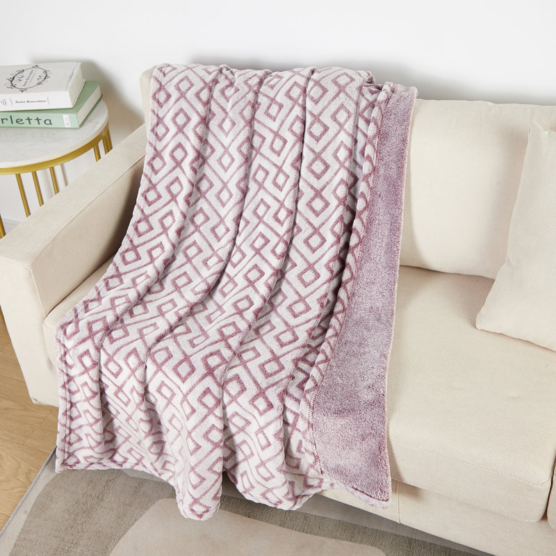 Rhododendron Pink Velvet Plush 50x60 Fleece Throw Blanket