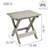 Rectangular Folding Outdoor Side Table , 20'' in. W 15.72'' in. D-68205990