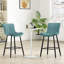 Ensemble de 2 tabourets de comptoir de 26 pouces, tabouret de bar moderne en similicuir, tabourets de bar à hauteur de comptoir, tabourets de bar à hauteur de comptoir pour îlot de cuisine-79759908