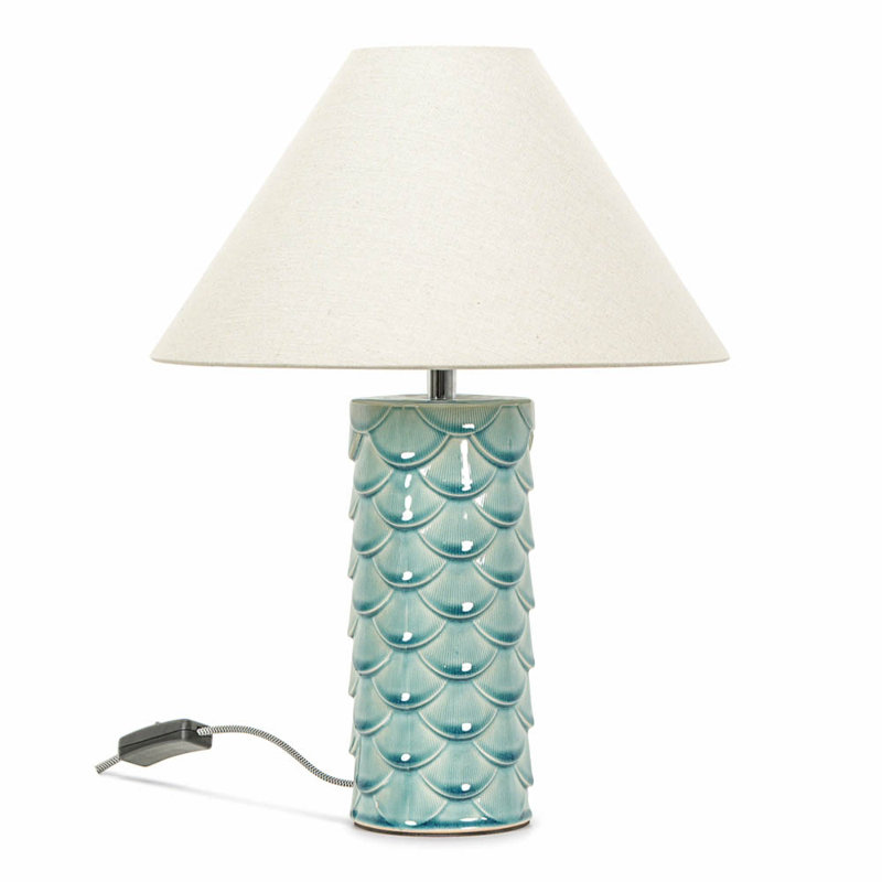 Athena Ceramic Table Lamp, Yes, Teal