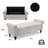 Velvet/Linen Upholstered Storage Bench With Segmented Storage Compartments-413202372