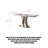 Modern Light Luxury Rectangular Shiny Sintered Stone Dining Table-110743668
