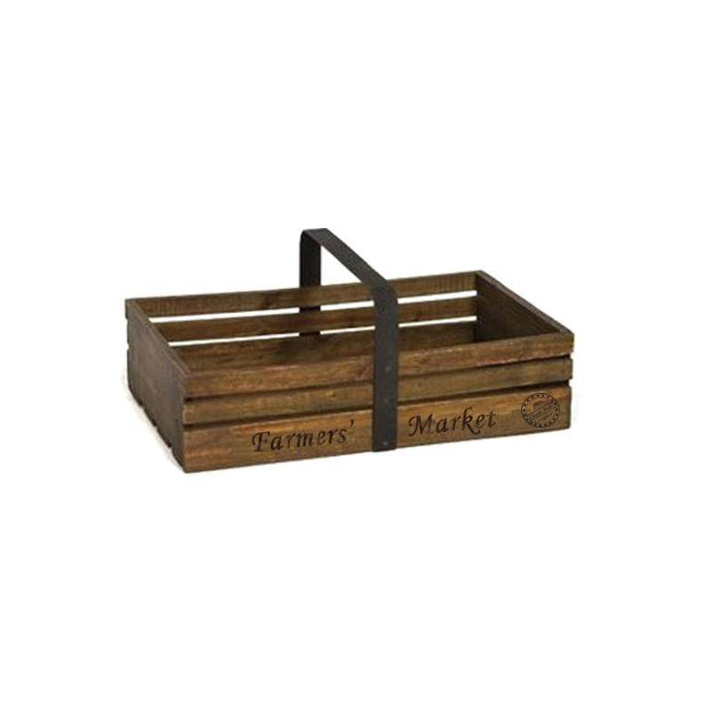 Gracie Oaks Decorative Basket, Dark Brown