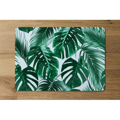 Easthampton Polyester-Coated Hardboard Floral Rectangle Placemat