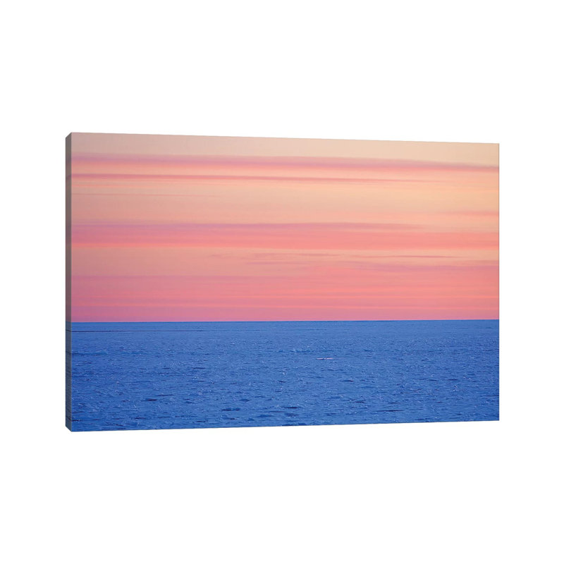 Canada, Ontario, Bruce Peninsula National Park. Clouds at Sunset over Lake Huron 1 Piece Wrapped Canvas Wall Art