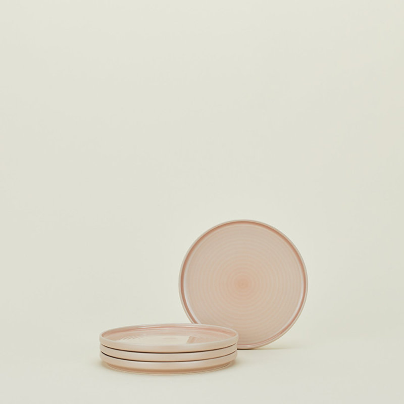 Essential Stoneware Dinnerware - Set of 16, Blush