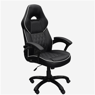 Mobili High-Back Executive Sports Racing Office Chair, Black