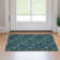 Premium Machine Washable Prisco Teal Rug