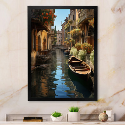 Art français sur toile, "French charme canal"