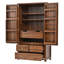 Cuisine Emaleah avec 4 tiroirs, 8 tablettes de porte, casier à vin intégré et tablettes ajustables-770328304