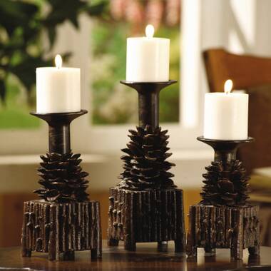 Pinecone Taper Candle Holder – Birch Lane by Jennifer