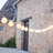 Outdoor 40 - Bulb 393.7'' Solar Powered LED Shaded String Light-1586076796