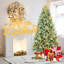 Arbre de Noël 9 pi avec lumières DEL et base en métal Gault