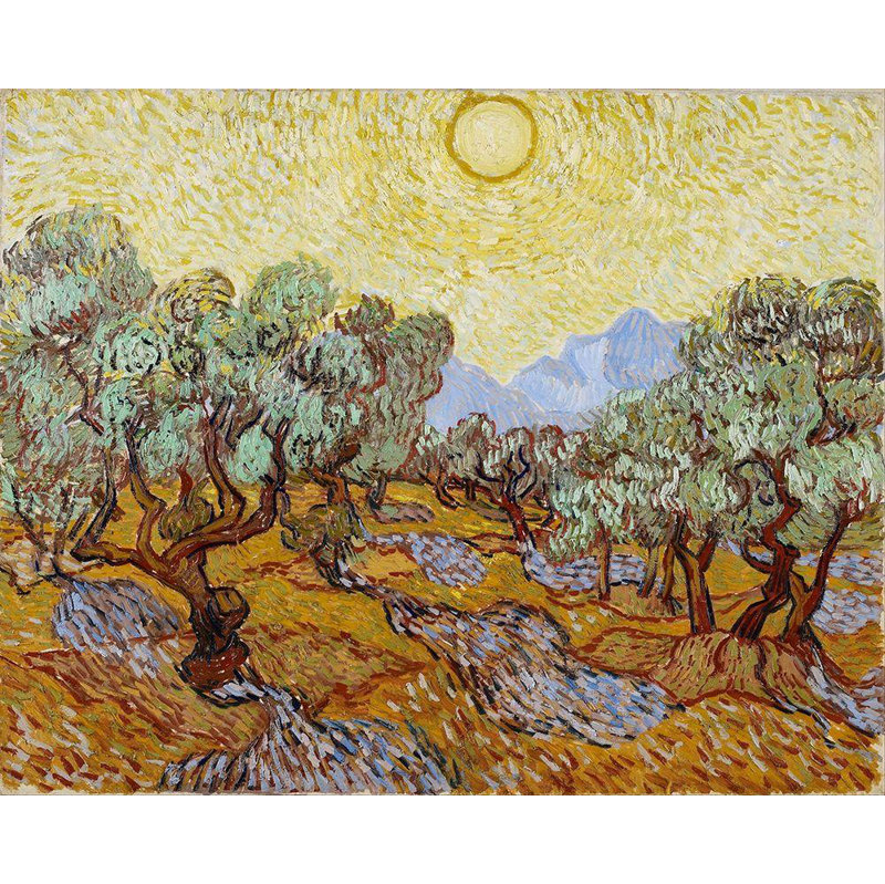 Art sur toile tendue par Vincent Gogh, Vincent, H 36 po x l 44 po