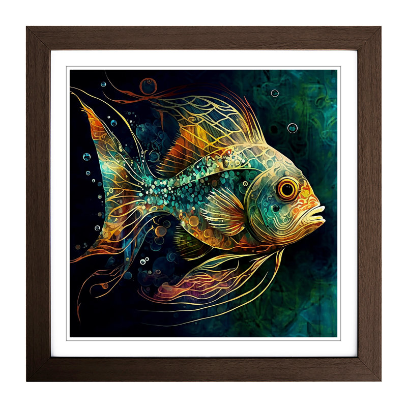 Single Picture Frame Print on Wood, Oak
