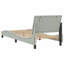 Bed Frame with LED without Mattress Hanko Light Grey 80x200 cm Velvet-1132717423-1132717417