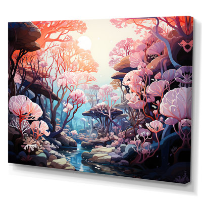 Beautiful Scenery Under The Sea - Beach & Ocean Wall Art Living Room
