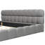 Lit plateforme tapissier avec tissu en lin épais et structure solide-1836773601