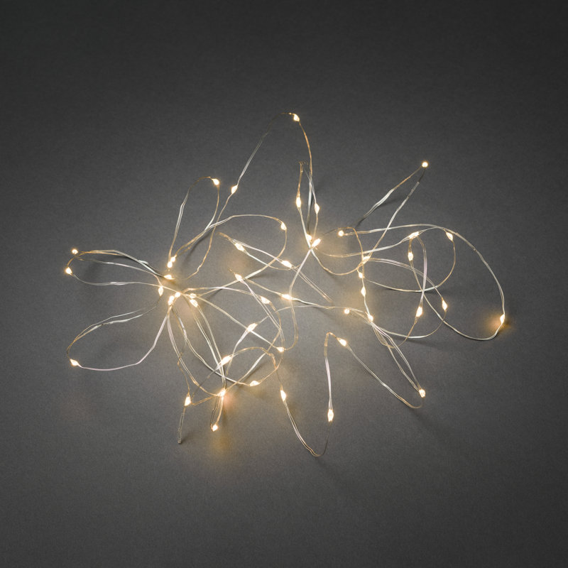 100 LED Micro Light Set - Indoor Use 9.9m of Lights, Amber White