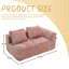 Canapé-lit en chenille confortable et confortable pour la détente et le style dans n'importe quelle pièce-1891789780