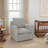 29.7" W Modern Soft Stripe Upholstered Swivel Barrel Chair with Removable Cushion-1337633465