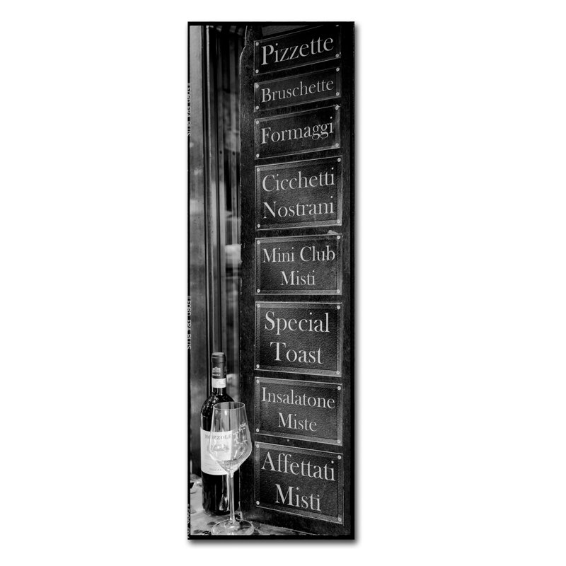 Alan Blaustein «Veneto Caffe», reproduction de photo sur toile tendue, H 32 po x l 10 po x P 2 po