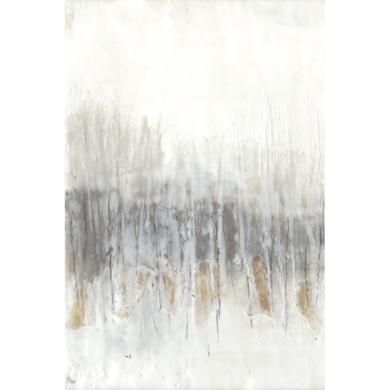 «Neutral Wave I», peinture sur toile, H 48 po x l 32 po, Toile tendue
