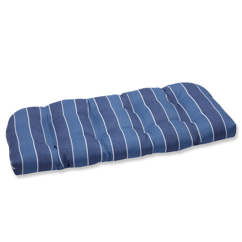 Coussin de causeuse d'extérieur Baggett, Indigo
