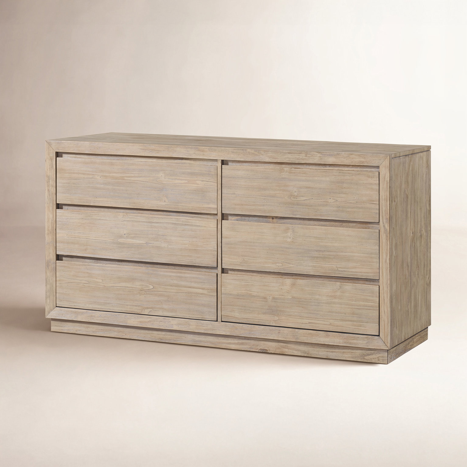 Albie 6-Drawer Pine Dresser, Sandstone