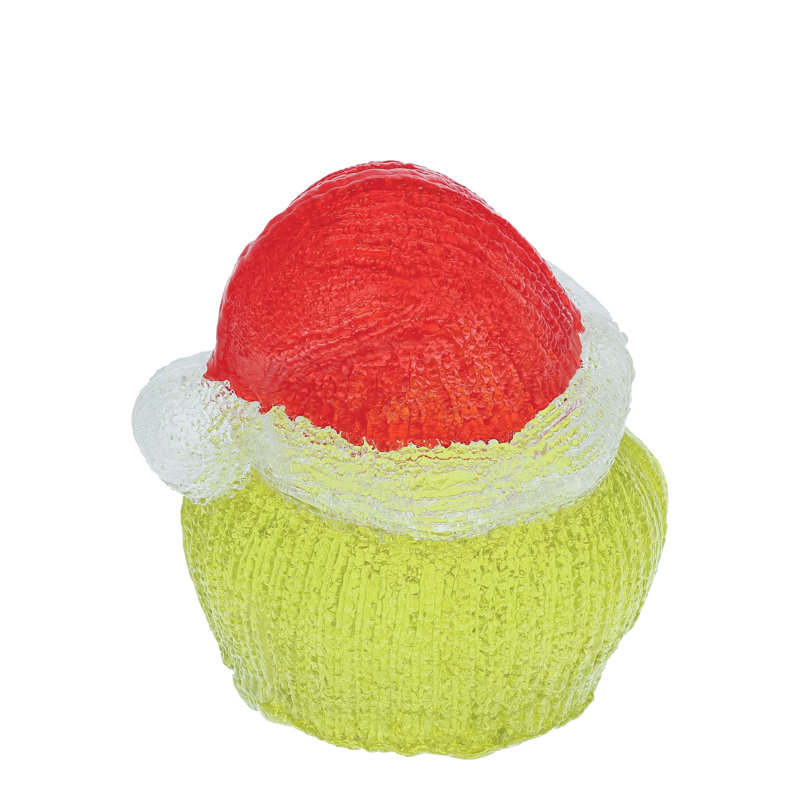 Figurine illuminée 7,68 pouces Dr. Seuss Grinch Head