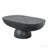 36" X 24" X 15" Black Oval Coffee Table