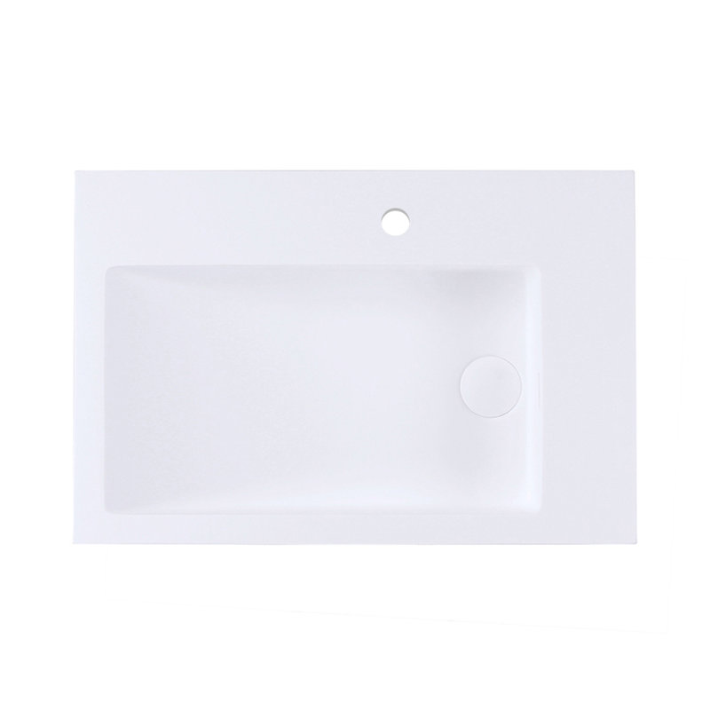 La Scala 23.62'' L Bathroom Sink, Gloss White, Single