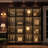 Ouimet 63" Wide 4 Glass Door Display Case with Adjustable LED Light-99314901