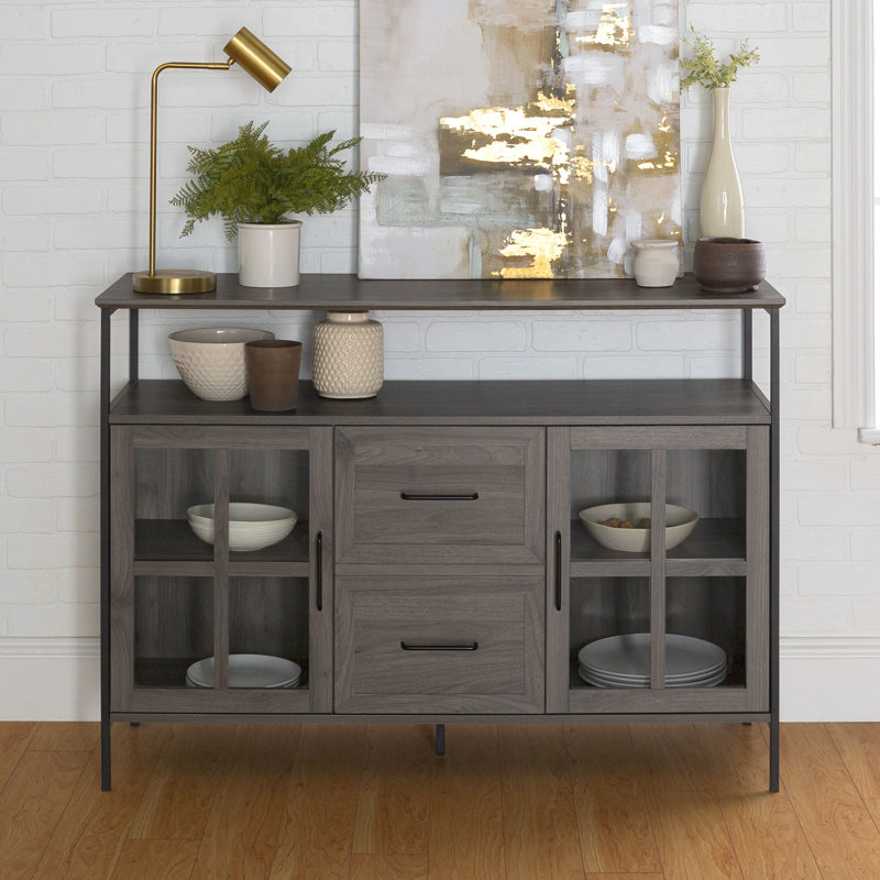 Table buffet de 48 po de large Dostie, Gris ardoise