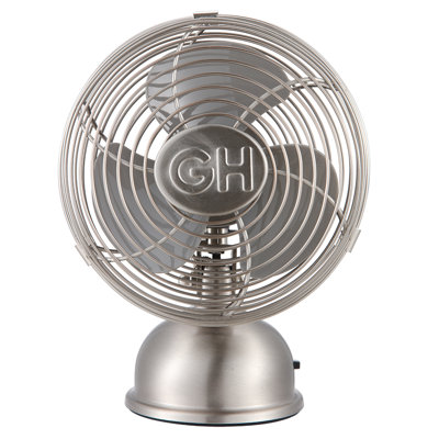 Good Housekeeping's All-Metal 5" Retro Oscillating USB-Powered Personal Fan (Multiple Finishes Available)